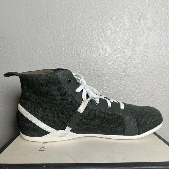 Xero Shoes Toronto Green Canvas Minimalist Barefoot High Top Sneaker Men's 13